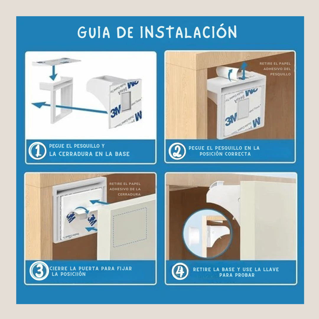 CERRADURA INVISIBLE CON LLAVE MAGNÉTICA