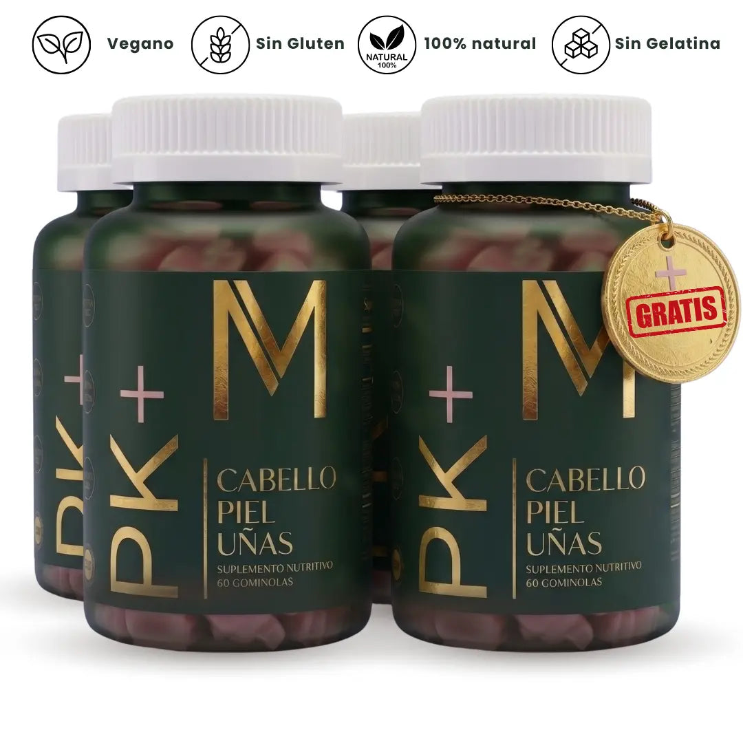 MENOS CAÍDA. PIEL CON BRILLO, UÑAS FUERTES.