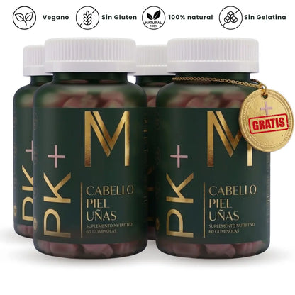 MENOS CAÍDA. PIEL CON BRILLO, UÑAS FUERTES.