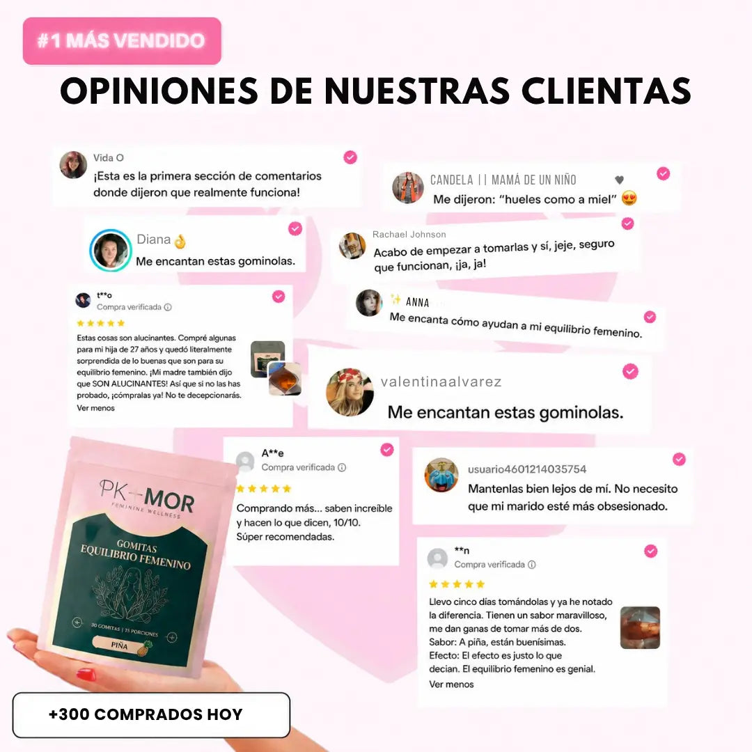 GOMINOLAS PARA EL EQUILIBRIO FEMENINO