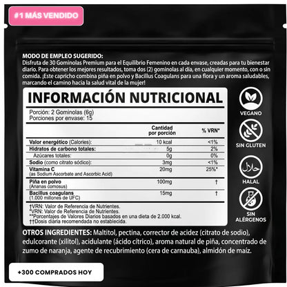 GOMINOLAS PARA EL EQUILIBRIO FEMENINO