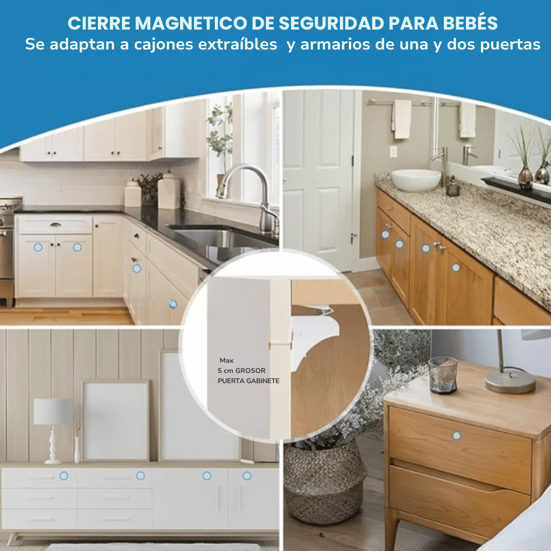 CERRADURA INVISIBLE CON LLAVE MAGNÉTICA