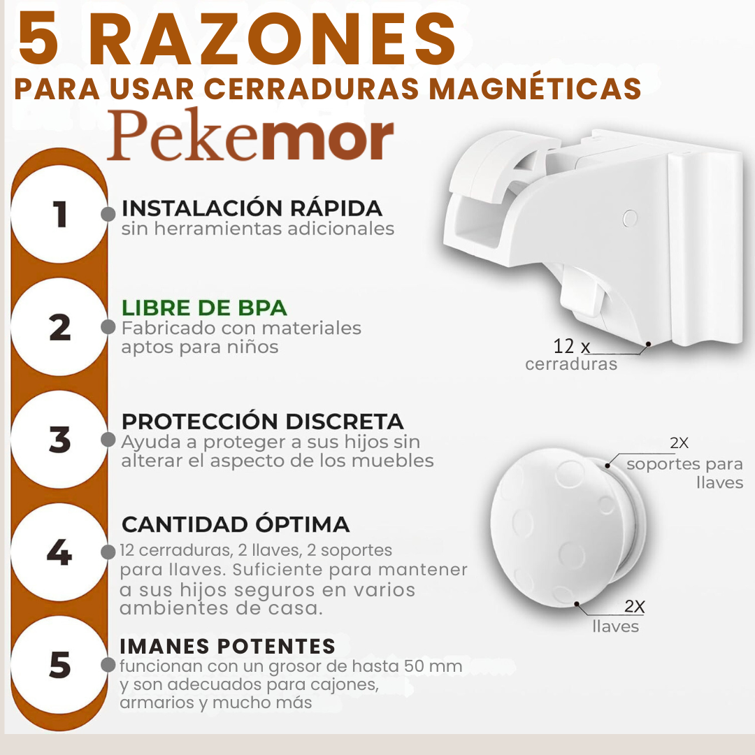 CERRADURA INVISIBLE CON LLAVE MAGNÉTICA