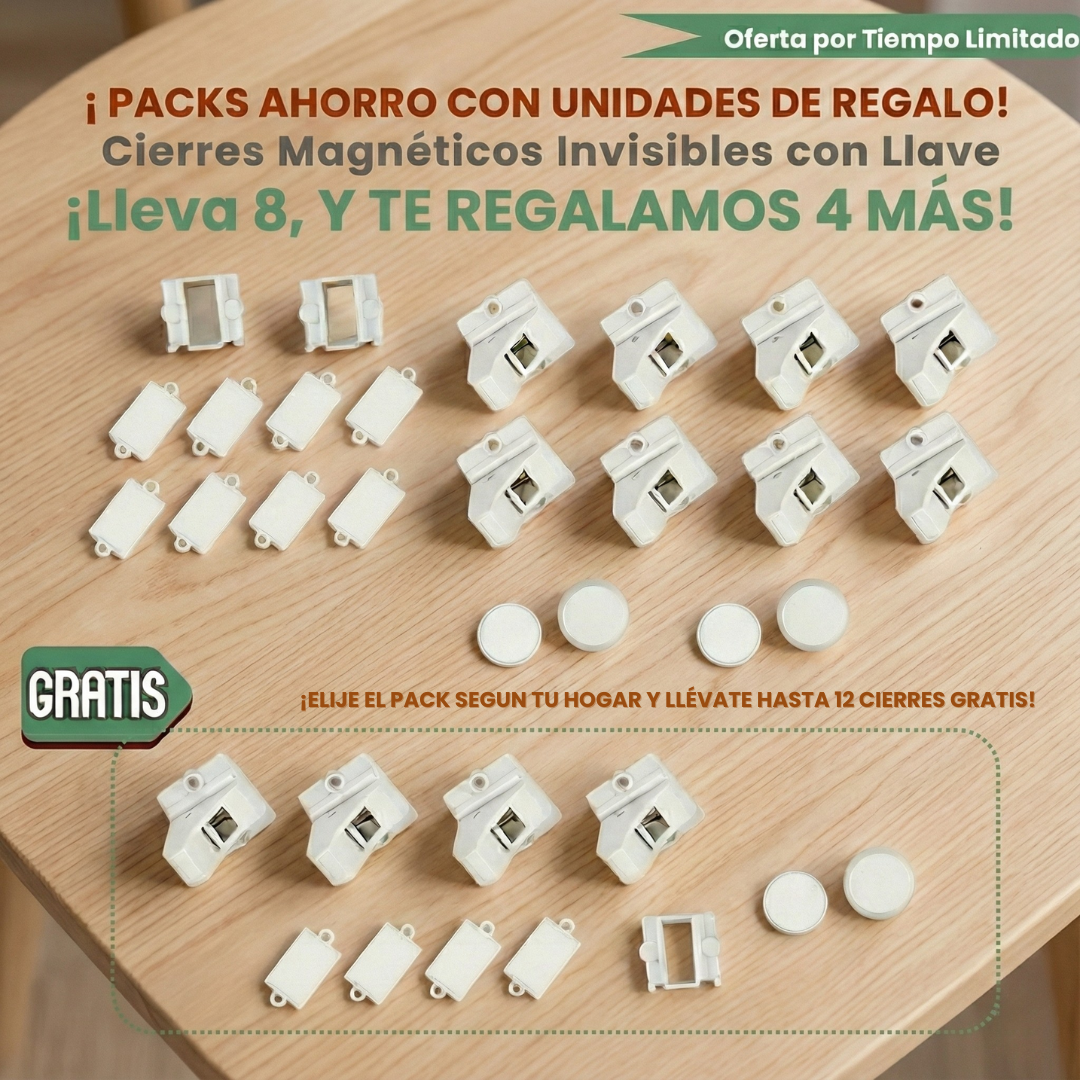 CERRADURA INVISIBLE CON LLAVE MAGNÉTICA