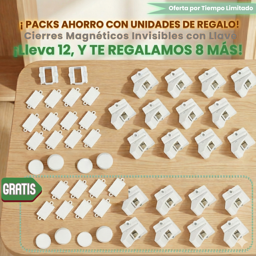 CERRADURA INVISIBLE CON LLAVE MAGNÉTICA