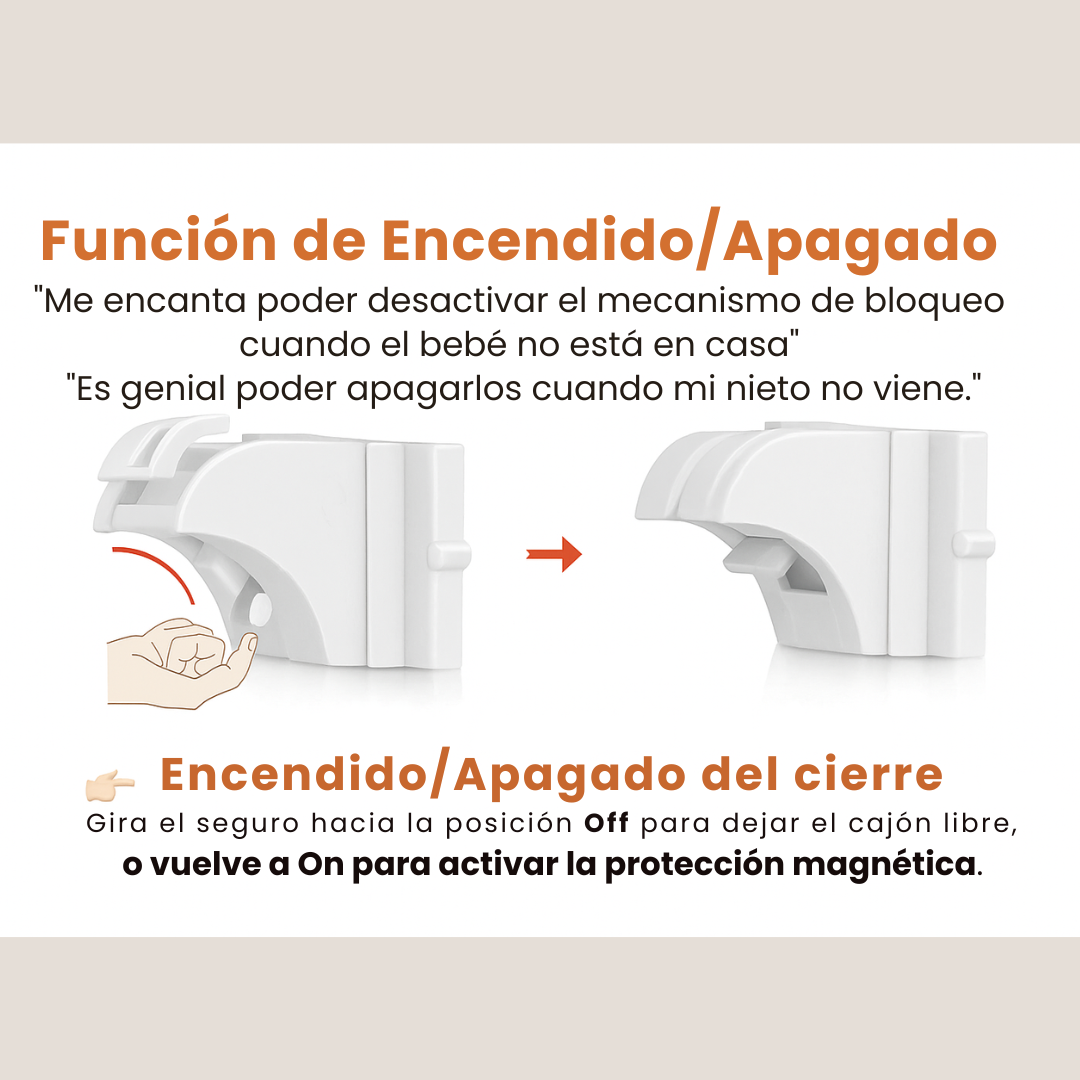 CERRADURA INVISIBLE CON LLAVE MAGNÉTICA